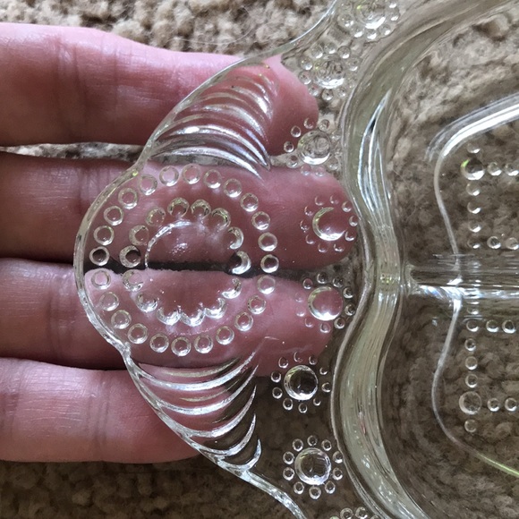 Vintage HAZEL ATLAS 3-Part Relish Dish Jewel Pattern - Picture 10 of 13